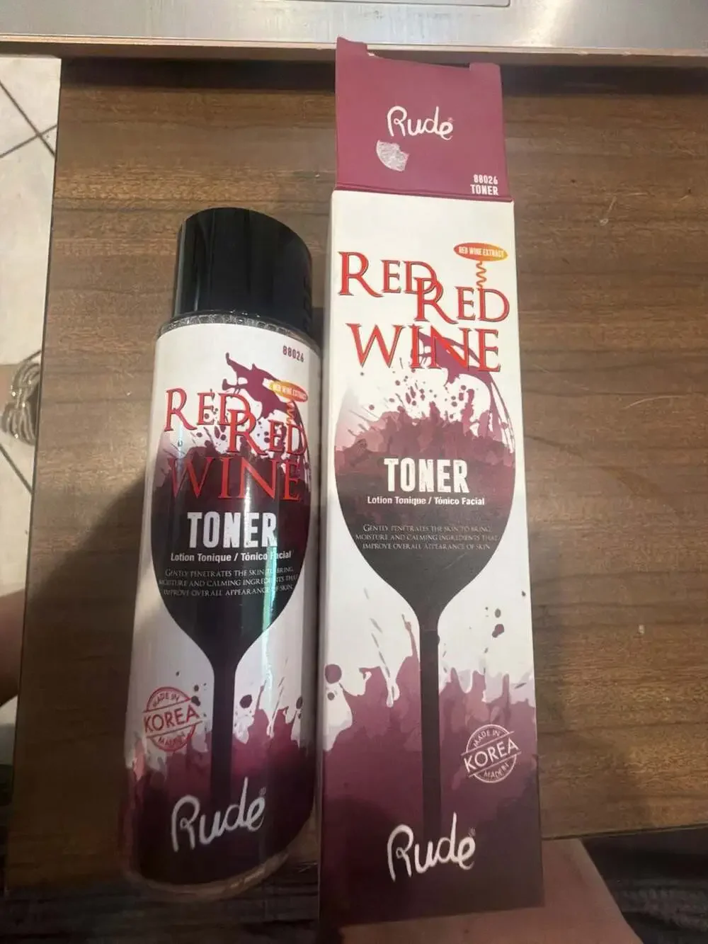 Rude Cosmetics Red Red Wine Facial Toner